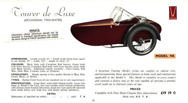 Swallow Sidecar